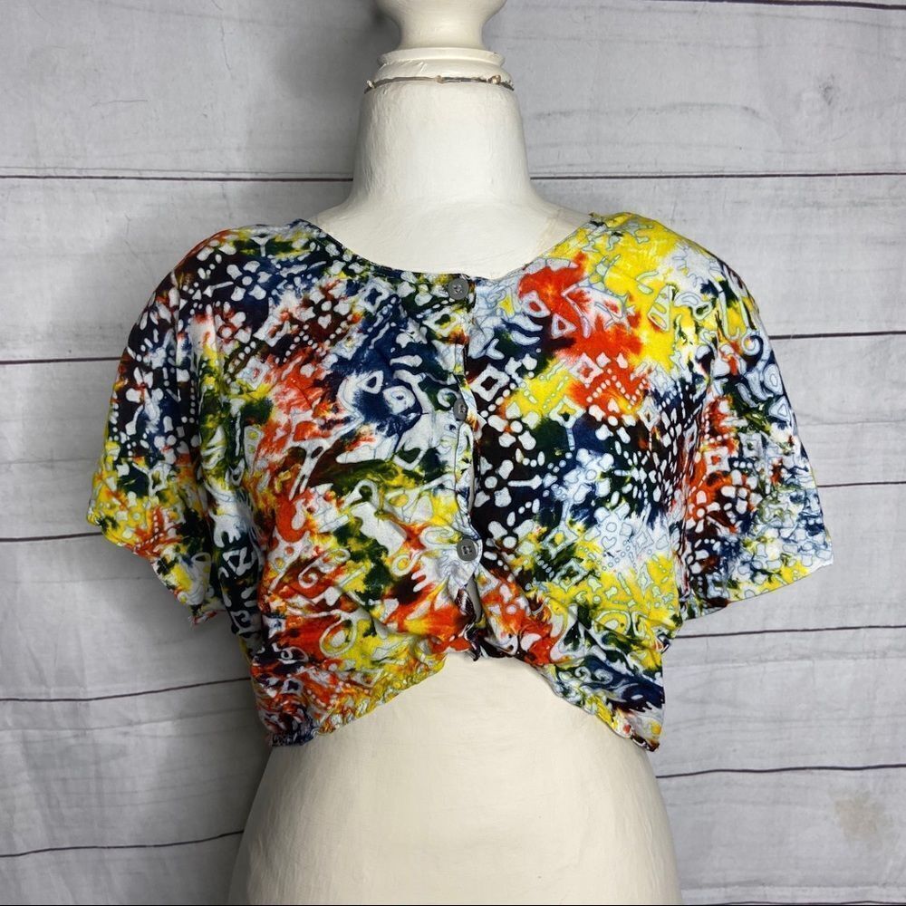 Kencana tie die crop top size small